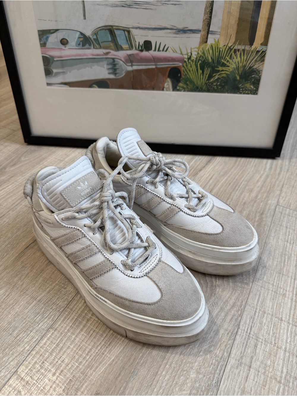 adidas Ivy Park x Super Sleek 72 Sneakers White & Gray US 7.